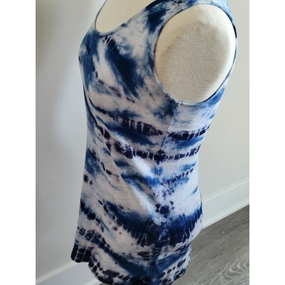Dalia Collection Blue Tie Dye Tank Top Womens XS - Picture 3 of 7